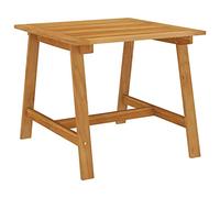 FUDUGEHMIOFWFJJ Acacia Wood Outdoor Dining Table 88x88x74 cm, Solid Wood Garden Table for Patio Balcony, Rustic Farmhouse Style, Weather-Resistant, Easy to Clean, Indoor Outdoor Use