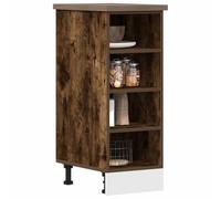 FUDUGEHMIOFWFJJ ante cucina,dogane,pensile bagno bianco,pensile con scolapiatti,Armadio Inferiore Rovere Fumo 30x44,5x81,5 cm Legno MultistratoPer l'uso in cucina