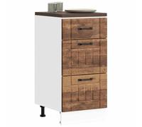 FUDUGEHMIOFWFJJ ante cucina,dogane,pensile bagno bianco,pensile con scolapiatti,Base da Cucina Lucca Legno Antico in Legno MultistratoPer l'uso in cucina
