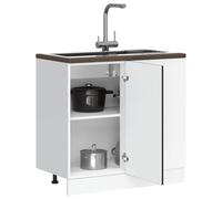 FUDUGEHMIOFWFJJ ante cucina,dogane,pensile bagno bianco,pensile con scolapiatti,Base da Cucina Porto Nero in Legno MultistratoPer l'uso in cucina