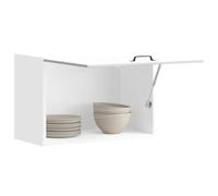 FUDUGEHMIOFWFJJ ante cucina,dogane,pensile bagno bianco,pensile con scolapiatti,Pensile da Cucina Lucca Bianco in Legno MultistratoPer l'uso in cucina