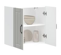 FUDUGEHMIOFWFJJ ante cucina,dogane,pensile bagno bianco,pensile con scolapiatti,Pensile da Cucina Lucca Bianco in Legno MultistratoPer l'uso in cucina