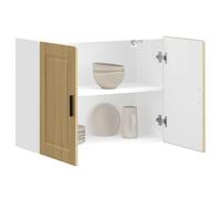 FUDUGEHMIOFWFJJ ante cucina,dogane,pensile bagno bianco,pensile con scolapiatti,Pensile da Cucina Porto Rovere Sonoma in Legno MultistratoPer l'uso in cucina