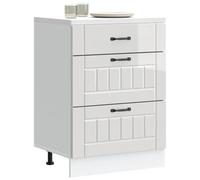 FUDUGEHMIOFWFJJ ante per armadio a muro,pensile cucina,pensili cucina,Base da Cucina Lucca Bianco Lucido in Legno MultistratoPer l'uso in cucina