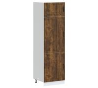 FUDUGEHMIOFWFJJ armadio sospeso,pensili,pensile legno,pensile cucina scolapiatti,Armadio da Cucina Lucca Rovere Fumo in Legno MultistratoPer l'uso in cucina