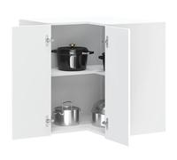 FUDUGEHMIOFWFJJ armadio sospeso,pensili,pensile legno,pensile cucina scolapiatti,Pensile da Cucina ad Angolo Lucca Bianco in Legno MultistratoPer l'uso in cucina