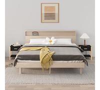 FUDUGEHMIOFWFJJ Bedside Tables 2pcs Set Modern Nightstand with Storage Shelf, Multilayer Wood Bedroom End Table 42x38x45cm Black for Living Room, Guest Room