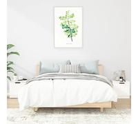 FUDUGEHMIOFWFJJ Comodini 2 pz Bianco Lucido 40x39x40 cm Nightstand Tables with Storage, Modern Bedside Cabinet with Smooth Surface, Multifunctional End Table for Bedroom Living Room