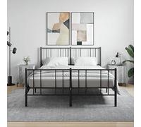 FUDUGEHMIOFWFJJ Comodini 2 pz Grigio Sonoma 40x40x50 cm in Legno Multistrato, Modern Nightstands with Storage Shelf, Bedroom Furniture with Metal Legs and Smooth Surface
