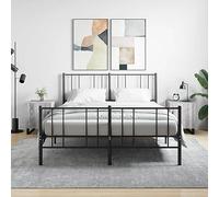 FUDUGEHMIOFWFJJ Comodini 2 pz Grigio Sonoma 40x40x50 cm in Legno Multistrato, Modern Nightstands with Storage Shelf, Bedroom Furniture with Metal Legs and Smooth Surface