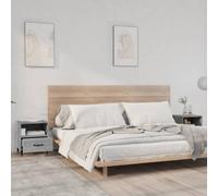 FUDUGEHMIOFWFJJ Comodini 2 pz Grigio Sonoma in Legno Multistrato Nightstand with Drawer and Shelf, Modern Bedroom Furniture with Stable Top for Bedside Storage and Decor