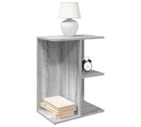 FUDUGEHMIOFWFJJ Comodini 2 pz Grigio Sonoma Nightstands with 3 Drawers, Multilayer Wood Bedside Tables 46.5x29x61 cm for Bedroom Storage Organization