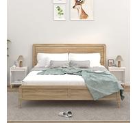 FUDUGEHMIOFWFJJ Comodini 2 pz in Bianco Lucido 40x35x50 cm, Modern Nightstands with Engineered Wood Construction, Spacious Storage Bedside Tables for Bedroom Decor, Glossy White Finish