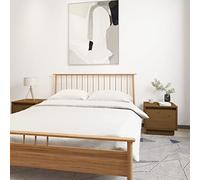 FUDUGEHMIOFWFJJ Comodini 2 pz Legno Massello di Pino Ambrati 35x34x32 cm Moderni per Camera da Letto, Comodino Notte con Ripiano per Libri e Accessori, Set di 2