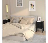 FUDUGEHMIOFWFJJ Comodini 2 pz Nera 40x35x61,5 cm in Legno Massello di Pino - Nightstands with 2 Drawers, Solid Pine Wood Bedside Tables for Bedroom, Modern Black End Tables with Spacious Storage