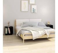 FUDUGEHMIOFWFJJ Comodini 2 pz Neri 40x30x40 cm in Legno Massello di Pino, Modern Nightstands for Bedroom, Solid Wood End Tables with Storage, Black Side Tables for Living Room