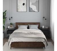 FUDUGEHMIOFWFJJ Comodini 2 pz Neri 40x40x55 cm in Legno Multistrato with Glass Top, Modern Nightstands for Bedroom Living Room, Sturdy Plywood Side Tables with Storage Shelf