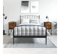 FUDUGEHMIOFWFJJ Comodini 2 pz Rovere Fumo 32x42x70 cm in Legno Multistrato, Modern Nightstands with Adjustable Feet, Spacious Storage Bedroom Furniture for Living Room Decor