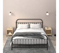 FUDUGEHMIOFWFJJ Comodini 2 pz Rovere Sonoma 40x35x50 cm Nightstand Bedside Table with Storage Shelf, Engineered Wood Bedroom Furniture for Modern Home Decor