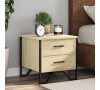 FUDUGEHMIOFWFJJ Comodini 2 pz Rovere Sonoma 40x41x40 cm in Legno Multistrato, Modern Nightstands with Storage, Bedroom Furniture Set, Elegant Design for Bedside Use and Living Room Decor