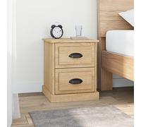 FUDUGEHMIOFWFJJ Comodini 2 pz Rovere Sonoma Nightstand with Drawers, Engineered Wood Bedside Table 39x39x47.5 cm, Multifunctional End Table for Living Room Bedroom
