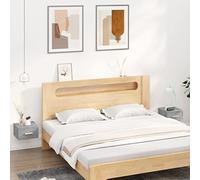 FUDUGEHMIOFWFJJ Comodini a Muro 2 Pezzi Grigio Sonoma 35x35x20 cm, Wall Mounted Nightstands with Storage Shelves, Space Saving Bedroom Furniture, Modern Design Side Tables for Living Room