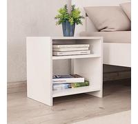 FUDUGEHMIOFWFJJ Comodino Bianco 40x30x40 cm Legno Ingegnerizzato, Modern White Nightstand with Drawer, Bedroom Furniture for Small Spaces, Compact Storage Table with Elegant Design