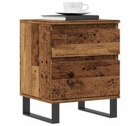 FUDUGEHMIOFWFJJ Comodino Leggo Antico 40x35x50 cm Multilayer Wood Bedside Table with Drawer, Vintage Nightstand for Bedroom Living Room, Elegant Design Sturdy Construction Easy Assembly