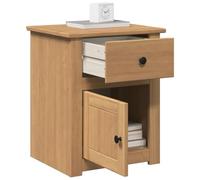 FUDUGEHMIOFWFJJ Comodino Panama Nightstand with Drawer 46x40x57 cm Solid Pine Wood Bedroom Furniture Modern Side Table for Living Room Storage Cabinet
