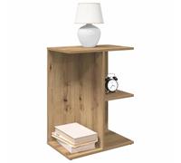 FUDUGEHMIOFWFJJ Comodino Rovere Artigianale Nightstand with 3 Shelves, Bedside Table 46.5x29x61 cm Multilayer Wood, Modern Bedroom Furniture with Storage Space for Bedroom Living Room