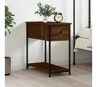 FUDUGEHMIOFWFJJ Comodino Rovere Marrone 30x60x60 cm in Legno Multistrato, Nightstand with Storage Shelf, Bedroom Furniture with Adjustable Feet, Modern Design for Living Room and Bedroom