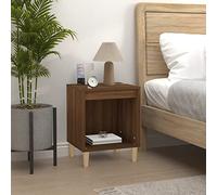 FUDUGEHMIOFWFJJ Comodino Rovere Marrone 40x35x50 cm Nightstand Bedside Table with Storage Shelf, Engineered Wood Bedroom Furniture for Modern Home Decor and Living Room