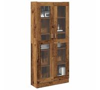 FUDUGEHMIOFWFJJ Credenza Legno Antico 82.5x30.5x185 cm in Truciolato, Vintage Wooden Sideboard with 2 Doors and 3 Drawers, Rustic Storage Cabinet for Living Room, Dining Room, Home Office