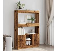 FUDUGEHMIOFWFJJ Credenza Legno Antico 92x33x140 cm in Legno Multistrato, Vintage Wooden Sideboard with 2 Doors and 3 Drawers, Rustic Storage Cabinet for Living Room, Dining Room, Bedroom