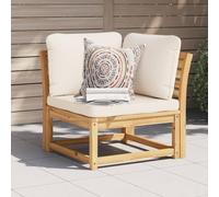FUDUGEHMIOFWFJJ Divano Angolare Giardino con Cuscini 73x73x65cm Massello Acaciagiardino divano da giardino esterno set divano giardino per esternoAdatto a patii da giardino