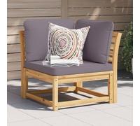 FUDUGEHMIOFWFJJ Divano Angolare Giardino con Cuscini 73x73x65cm Massello Acaciagiardino set divano giardino per esterno esterno divano da giardinoAdatto a patii da giardino