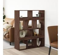 FUDUGEHMIOFWFJJ Divisorio Stanza Rovere Marrone Room Divider 100x33x125.5 cm in Particle Board, Brown Wooden Partition Screen for Home Office Living Room Bedroom Privacy Space Saving