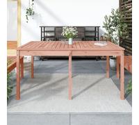 FUDUGEHMIOFWFJJ Douglas Fir Solid Wood Garden Table 159.5x82.5x76cm Outdoor Dining Table Weather-Resistant Patio Furniture for Terrace Backyard Balcony