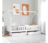 FUDUGEHMIOFWFJJ Giroletto Bambini con Cassetti 80x200 cm Legno Massello di PinoAdatto per la camera da letto e l'ufficio