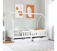 FUDUGEHMIOFWFJJ Giroletto Bambini con Cassetti 90x200 cm Legno Massello di PinoAdatto per la camera da letto e l'ufficio