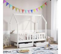FUDUGEHMIOFWFJJ Giroletto per Bambini con Cassetti 80x160cm Legno Massello PinoAdatto per la camera da letto e l'ufficio