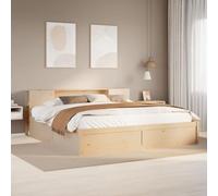 FUDUGEHMIOFWFJJ Giroletto senza Materasso 200x200 cm in Legno Massello di PinoAdatto per la camera da letto e l'ufficio