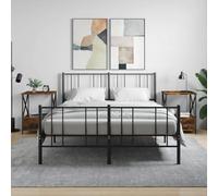 FUDUGEHMIOFWFJJ Industrial Nightstand Set of 2 with Storage, Engineered Wood Bedside Table with Adjustable Feet, Modern Bedroom Furniture in Smoked Oak Finish 50x41x65 cm