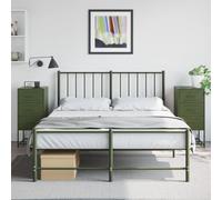 FUDUGEHMIOFWFJJ Industrial Steel Nightstand Set of 2 Olive Green 36x39x78 cm with Storage Space, Multifunctional Bedside Table for Living Room Bedroom Home Decor