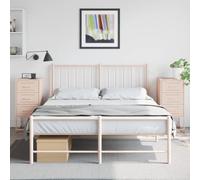 FUDUGEHMIOFWFJJ Industrial Steel Nightstand Set of 2 Pink Bedside Tables with Storage Shelf 36x39x78 cm for Bedroom Living Room Modern Multifunctional Furniture