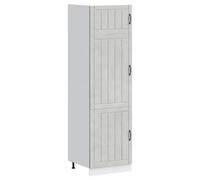 FUDUGEHMIOFWFJJ lavanderia mobili,ante per armadio a muro,mobile dispensa cucina,Armadio da Cucina Lucca Grigio Cemento in Legno MultistratoPer l'uso in cucina