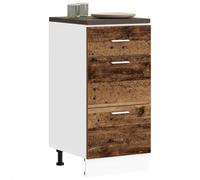 FUDUGEHMIOFWFJJ lavanderia mobili,ante per armadio a muro,mobile dispensa cucina,Armadio Inferiore Legno Antico 40x46x81,5 cm Legno MultistratoPer l'uso in cucina