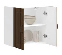 FUDUGEHMIOFWFJJ lavanderia mobili,ante per armadio a muro,mobile dispensa cucina,Pensile da Cucina Lucca Rovere Marrone in Legno MultistratoPer l'uso in cucina