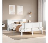 FUDUGEHMIOFWFJJ Letto Libreria senza Materasso Bianco 150x200 cm Legno di PinoAdatto per la camera da letto e l'ufficio