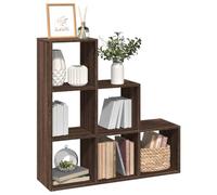 FUDUGEHMIOFWFJJ Libreria Divisorio 3 Ripiani in Rovere Marrone 99x29x99 cm, Scaffale Cubico Multiuso per Soggiorno o Studio, 6 Scomparti, Truciolato Resistente, Design Moderno e Divisorio Spazio